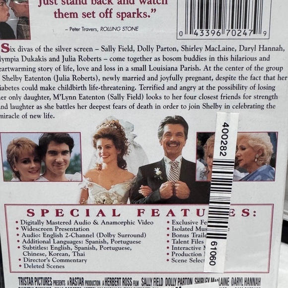 🎥 Classic Vintage Steel Magnolias DVD - Never Opened - Picture 4 of 14